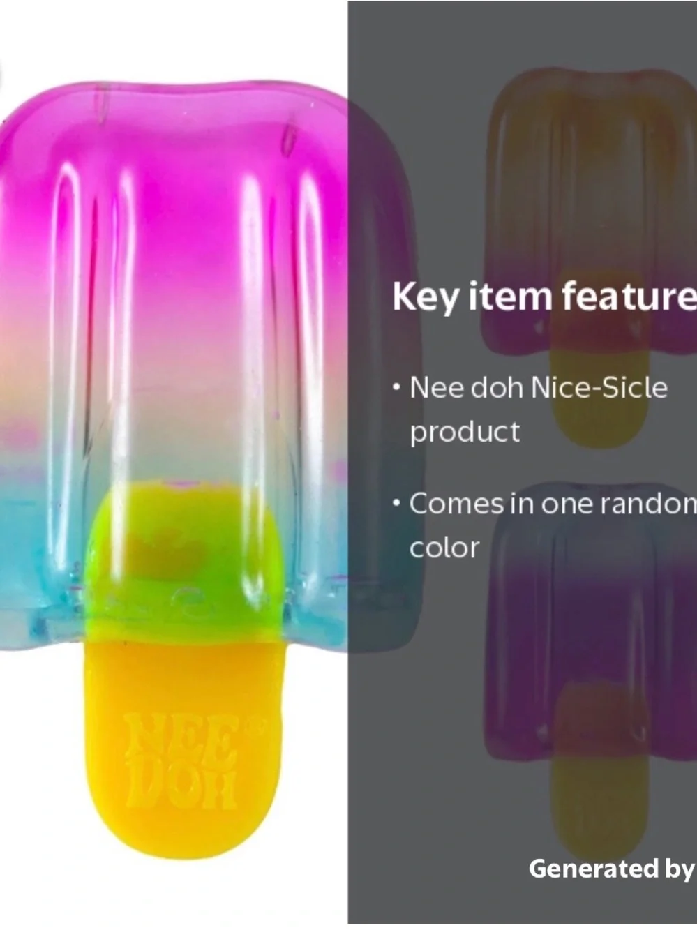 Authentic Needoh Nice-Sicle Popsicle Stress Toy - NeeDoh Brand Schylling